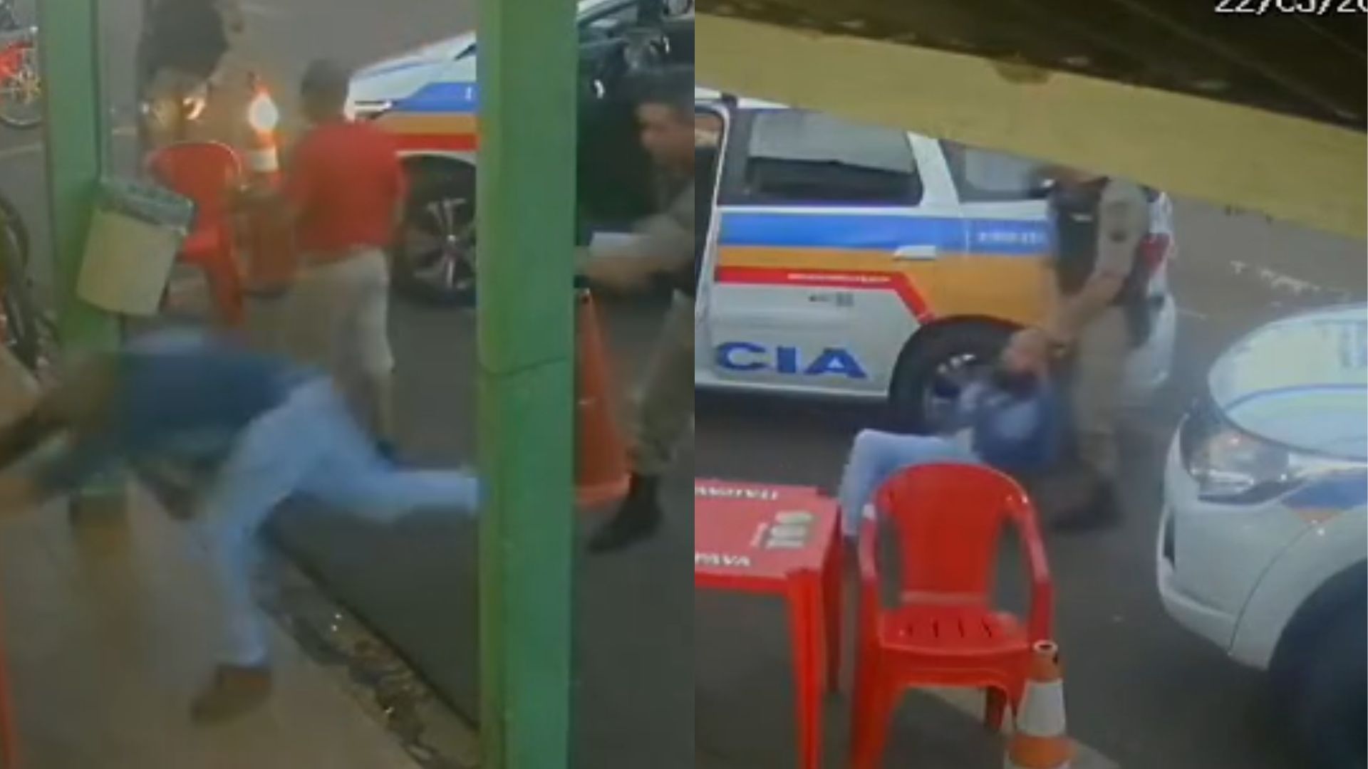 Idoso desacordado e filho agredido: relato de violência em abordagem da PM