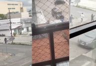 Vídeo: criminosos tentam roubar carro-forte em agência bancária na PB