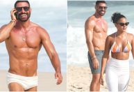 Cauã Reymond e Bella Campos gravam "Vale Tudo" em praia no Rio; veja fotos