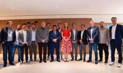 Dirigentes do futebol brasileiro se reuniram com o presidente Ednaldo Rodrigues, na CBF, nesta terça-feira (11)