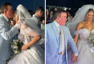 Amado Batista realiza cerimônia religiosa com miss 50 anos mais nova; veja