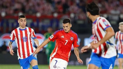 Lance de duelo entre Paraguai e Chile pelas Eliminatórias
