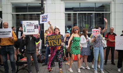 EUA registram mais de 200 protestos contra a Tesla e Elon Musk