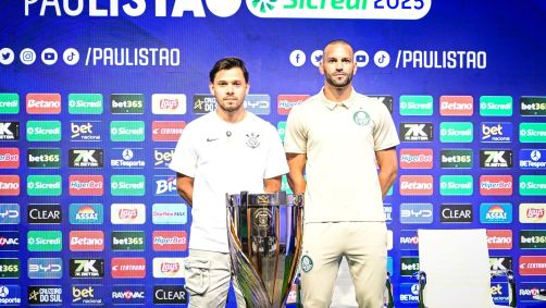 Romero e Weverton, capitães de Corinthians e Palmeiras, respectivamente