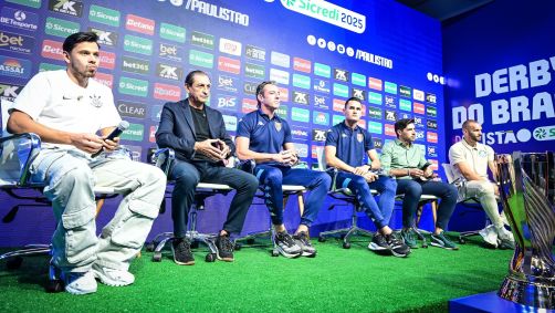 Capitães, técnicos e árbitros das finais do Paulistão entre Corinthians e Palmeiras