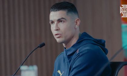 Cristiano Ronaldo admite que "não jogou nada" contra a Dinamarca na Nations