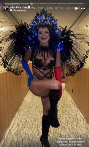 Daniela Mercury agradece Viviane Araújo • Instagram/Daniela Mercury