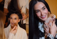 Demi Moore mostra bastidores de festa pré-Oscar; veja vídeo