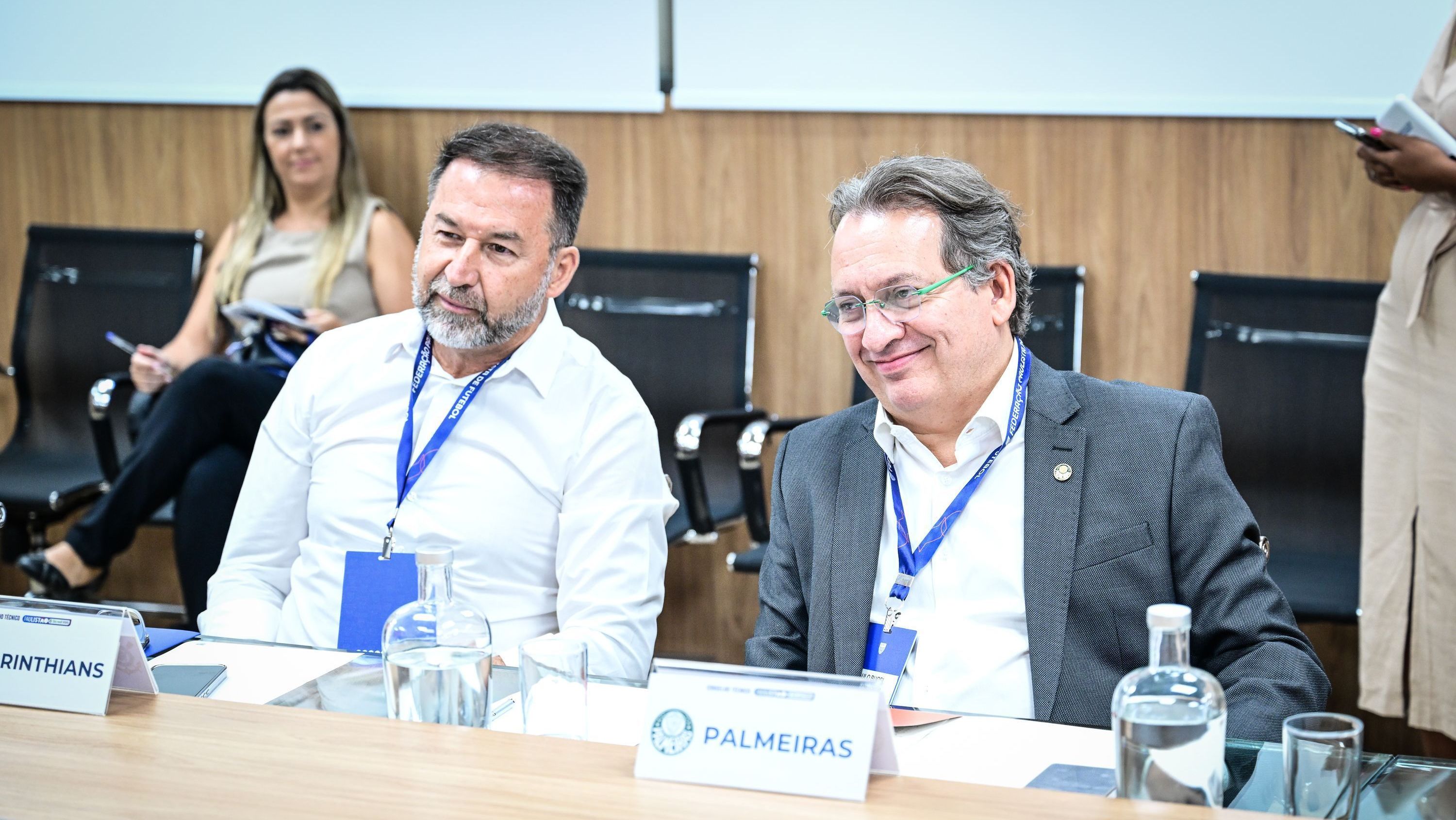 Augusto Melo e Paulo Buosi, presidente e vice de Corinthians e Palmeiras, respectivamente, falaram sobre a iniciativa
