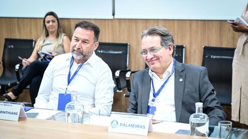 Augusto Melo e Paulo Buosi, presidente e vice de Corinthians e Palmeiras, respectivamente, falaram sobre a iniciativa