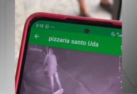 Vídeo: ladrão furta "pisca-pisca" de pizzaria e acaba só de cueca