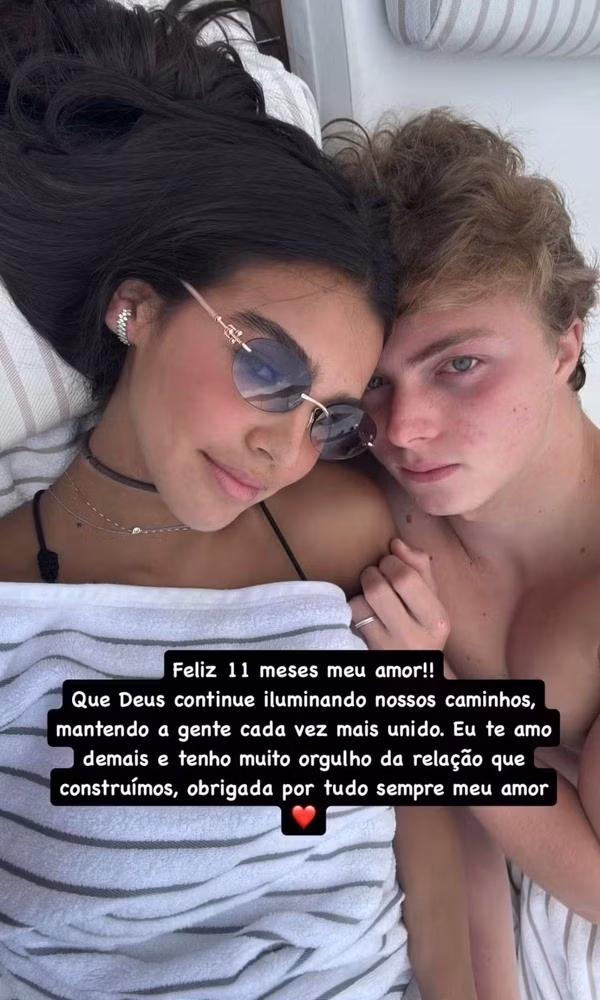 Duda Guerra e Benício Huck • Instagram/Duda Guerra