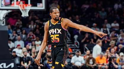Kevin Durant em jogo dos Suns