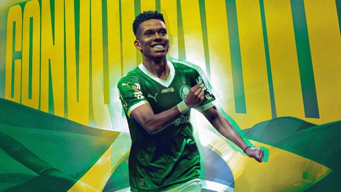 Estêvão é um dos convocados para defender a Seleção Brasileira