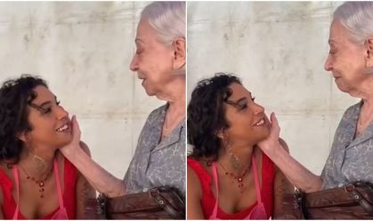 Fernanda Montenegro mostra momento de carinho com Linn da Quebrada