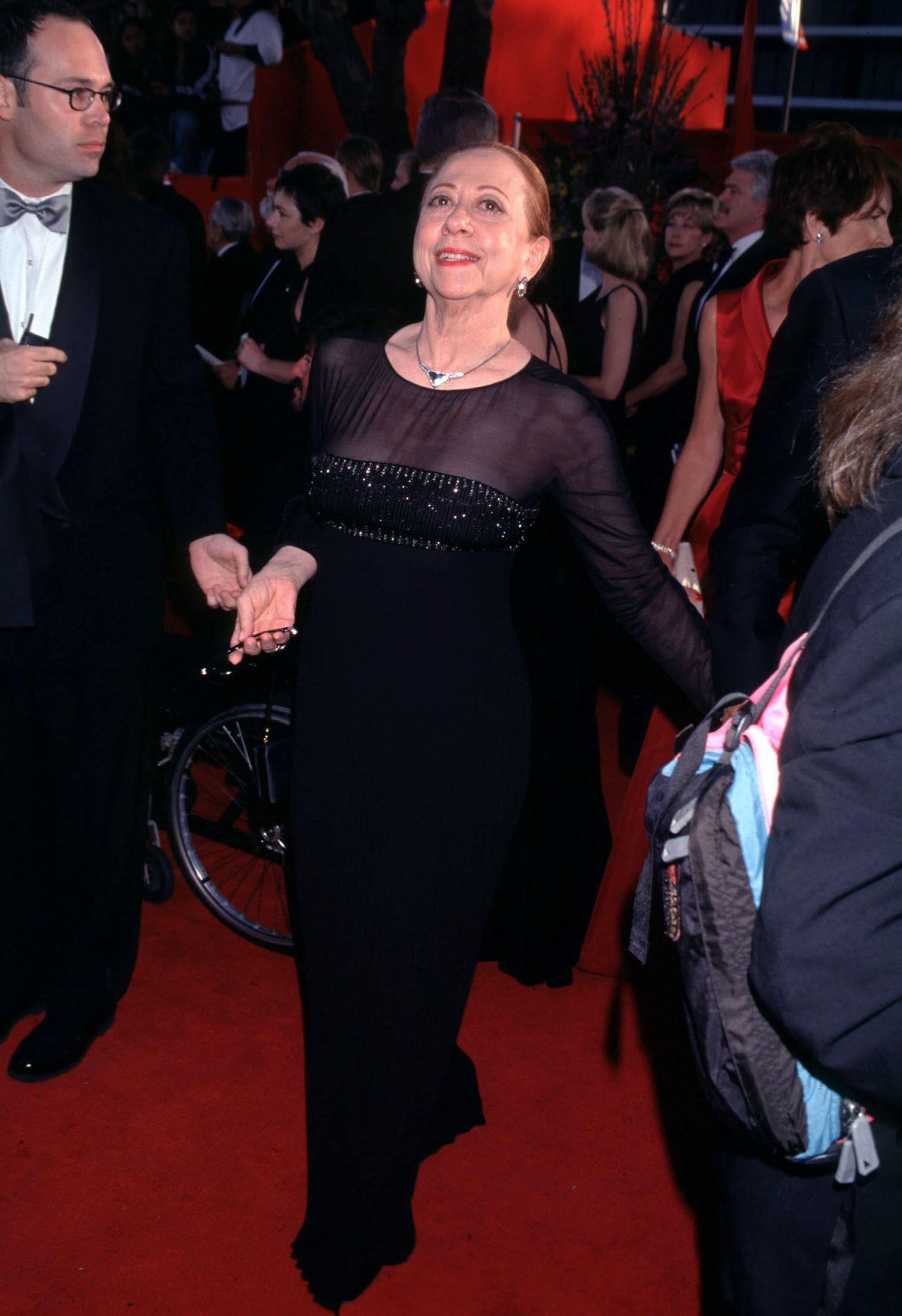 Fernanda Montenegro durante o Oscar em 1999 • Evan Agostini/Getty Images