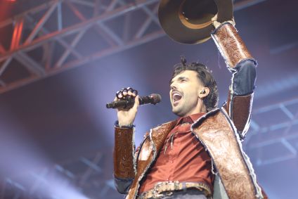 Luan Pereira no evento de lançamento da Festa do Peão de Barretos em São Paulo