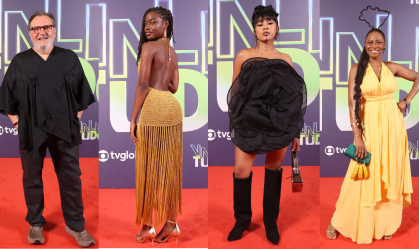 Elenco do remake de "Vale Tudo" no tapete vermelho da festa de lançamento da novela