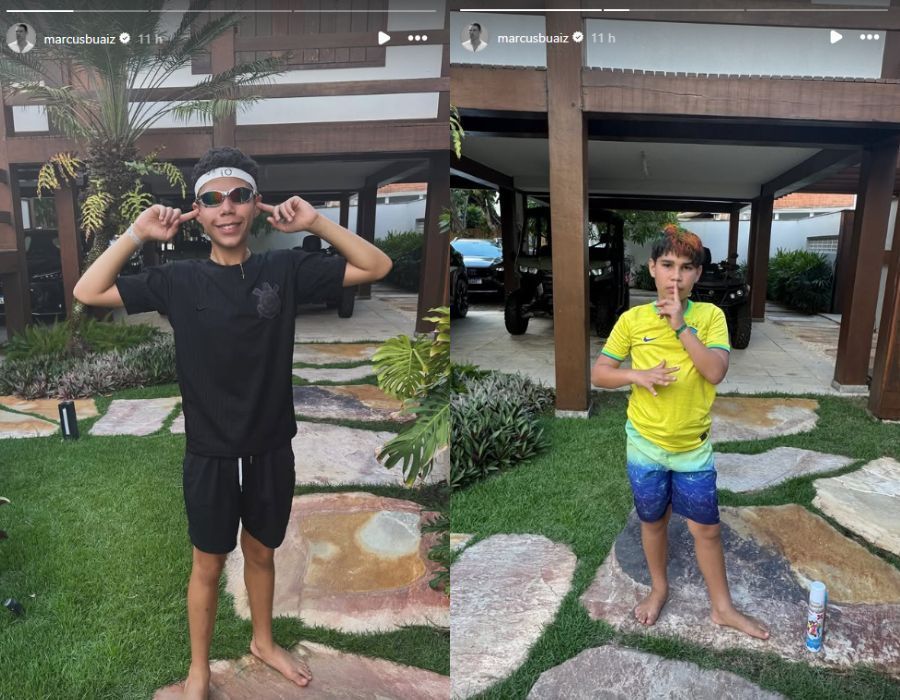 Marcus Buaiz passou o dia com Isis Valverde e com seus dois filhos, da relação com Wanessa Camargo • Instagram/Marcus Buaiz