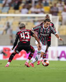 Canobbio e Wesley em lande da final do Carioca no Maracanã