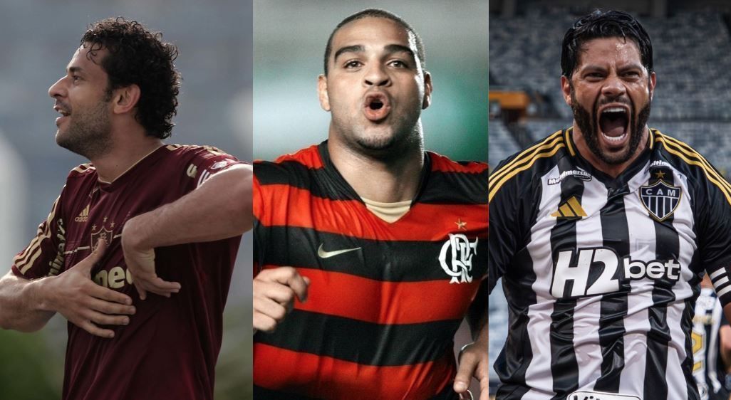 Fred, Adriano e Hulk foram artilheiros do Brasileirão nos pontos corridos