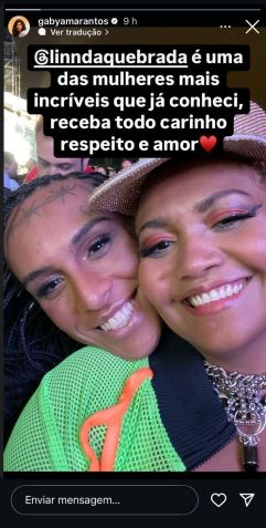Gaby Amarantos se solidarizou com Linn da Quebrada, que foi internada para tratar de sua saúde mental • Instagram/Gaby Amarantos