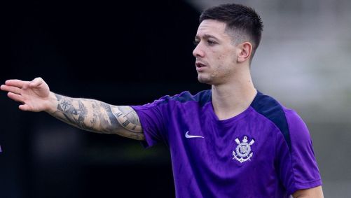 Rodrigo Garro em treino do Corinthians