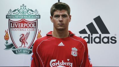 Liverpool vestiu Adidas duas vezes, a última de 2006 a 2012