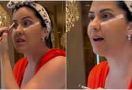 Graciele Lacerda vai à 1º show de Zezé Di Camargo após nascimento de Clara