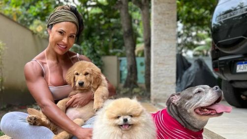 Gracyanne pediu um tempo para seus seguidores antes de comentar a perda de seus pets