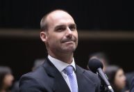 Eduardo Bolsonaro repercute possível sanção dos EUA a Moraes: "Venceremos"