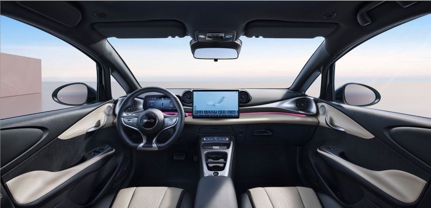 BYD Dolphin tem novo interior • Divulgação