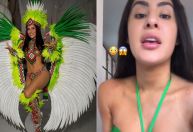 Ex-BBB Isabelle mostra ferida após desfilar no Carnaval: "Marcas da guerra"