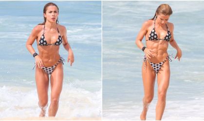 Jade Picon curte dia de sol em praia da Barra da Tijuca no Rio de Janeiro
