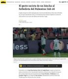 Jornal ABC repercutiu o episódio de racismo sofrido por jogadores da equipe sub-20 do Palmeiras