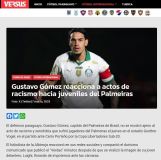 Jornal Versus repercutiu o episódio de racismo sofrido por jogadores da equipe sub-20 do Palmeiras