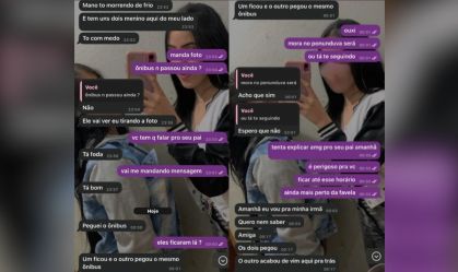 Caso Vitória: Em conversa, jovem relatou medo de estar sendo seguida; veja