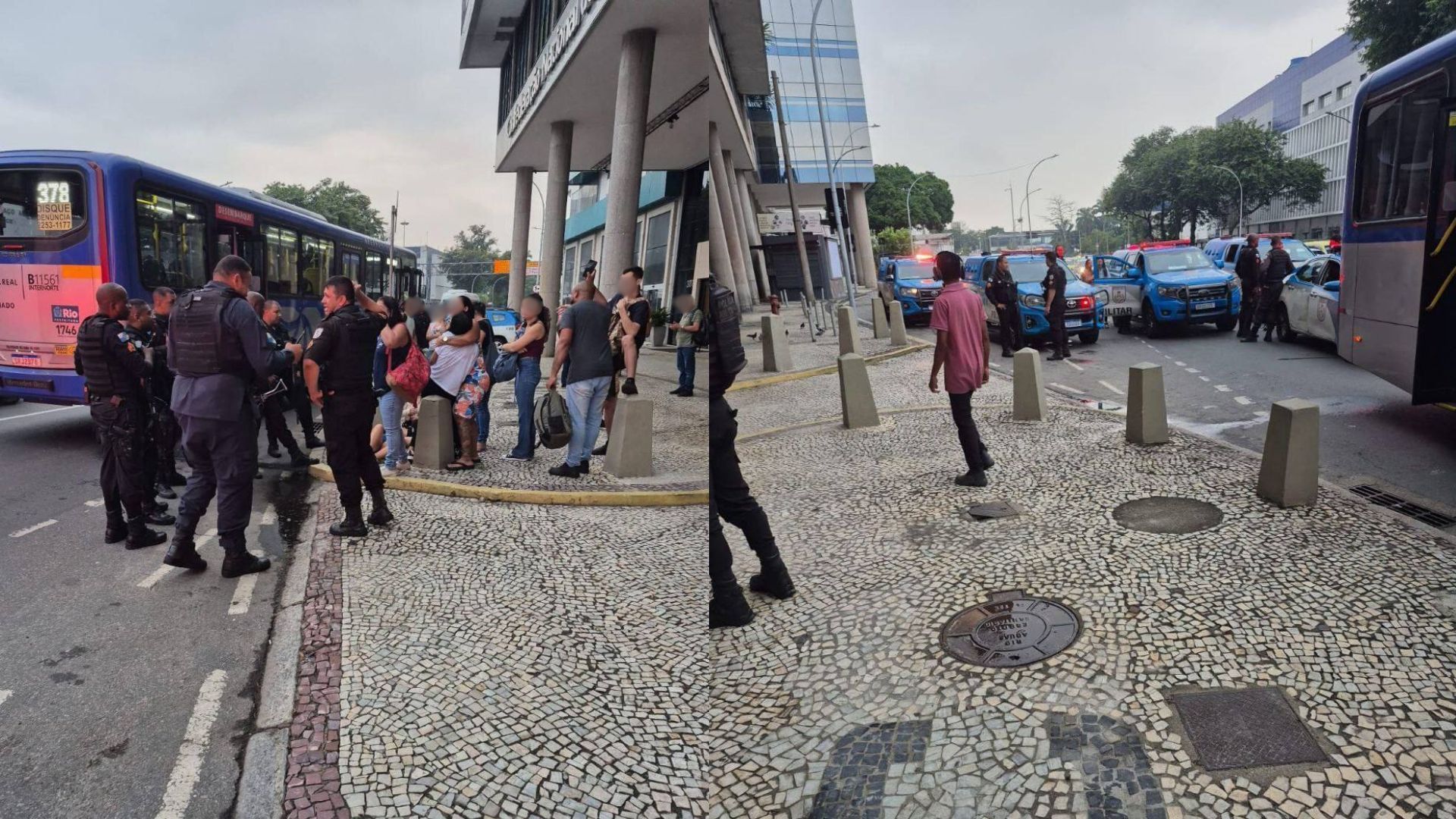 RJ: Ônibus é sequestrado e passageiros são assaltados na Avenida Brasil