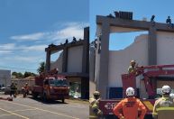 Telhado de igreja desaba após instalação de placas solares em Goiânia