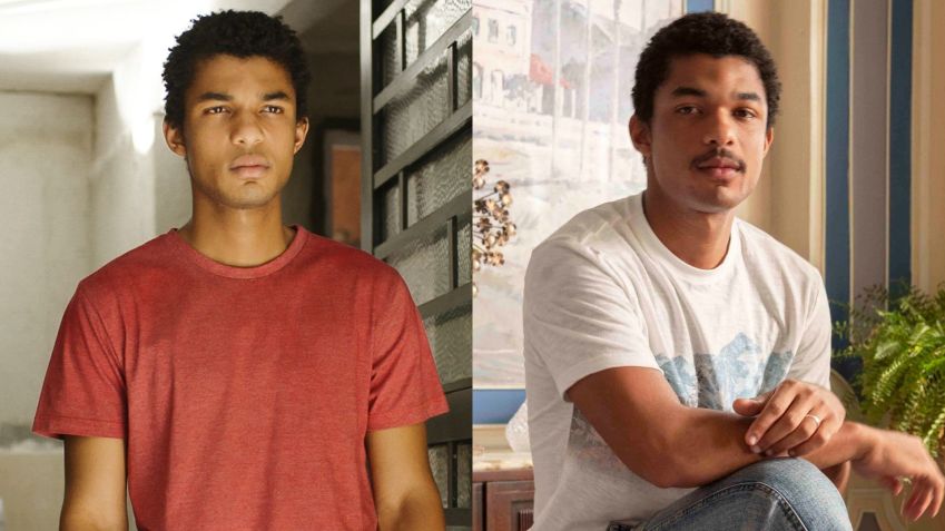 Juan Paiva como Ravi e João Pedro • Divulgação e Beatriz Damy/TV Globo