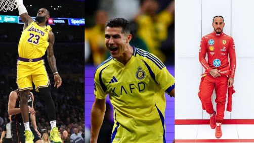 LeBron James, Cristiano Ronaldo e Lewis Hamilton