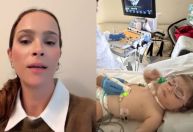 Letícia Cazarré comenta idas da filha à UTI: "Como será que é pra ela?"