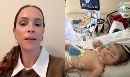Letícia Cazarré comenta idas da filha à UTI: "Como será que é pra ela?"