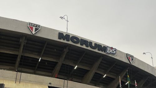 Novo letreiro do Morumbis, estádio do São Paulo