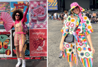 No 3º dia de Lollapalooza, público aposta em looks coloridos; veja