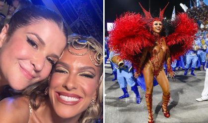 Sabrina Sato recebe homenagem de Lore Improta na Sapucaí: "Te amamos"