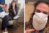 Luciana Gimenez faz fisioterapia após cirurgia de emergência