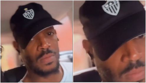 Marlon Mayans chega em BH com boné do Galo