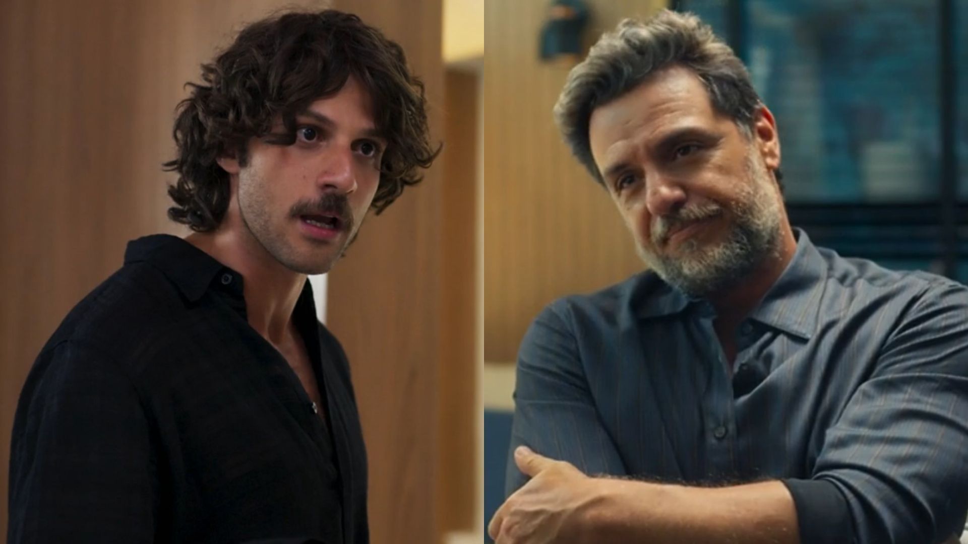 Mavi (Chay Suede) e Molina (Rodrigo Lombardi) em "Mania de Você"
