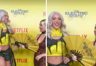Em SP, Millie Bobby Brown posa com Pabllo Vittar e aprende a bater leque